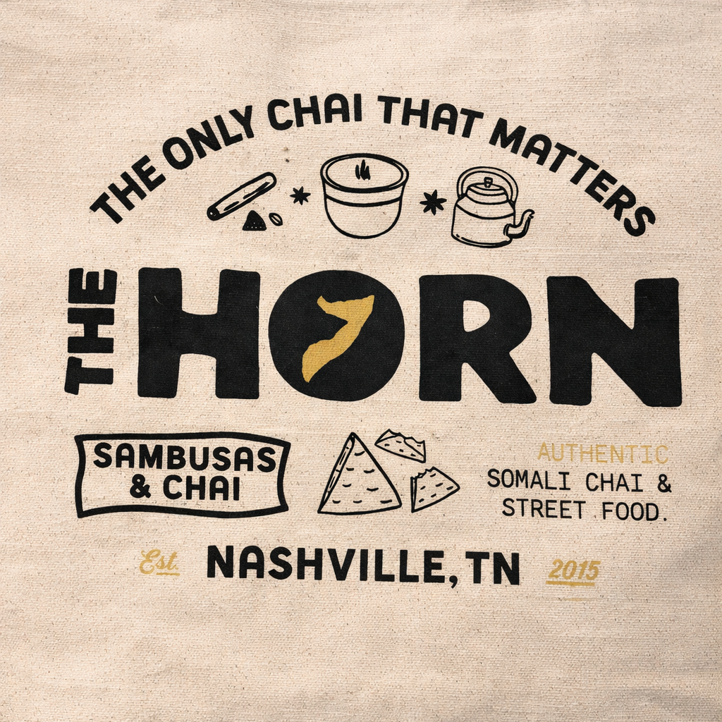 The Horn Tote Bag – Sambusas & Chai